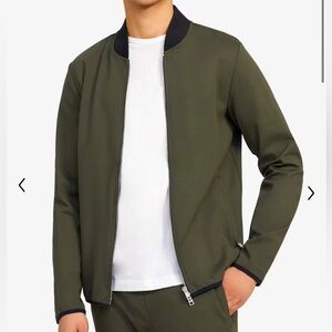 Theory Bomber Jacket in Stretch Tech Knit, New, Never Worn, Without Tags